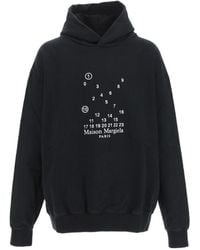 Maison Margiela - Logo Hooded Sweater - Lyst