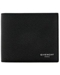 Givenchy - Logo Printed Bi-Fold Wallet - Lyst
