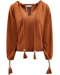 Max Mara - Drawstring Long-Sleeved Top - Lyst