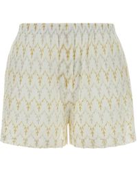 Missoni - Geometric-Pattern Knit Shorts - Lyst