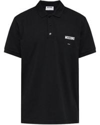 Moschino - Logo Embroidered Polo Shirt - Lyst
