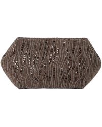 Brunello Cucinelli - Paillette Detailing Cross Body Bag - Lyst