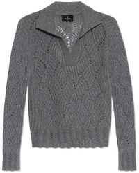 Etro - Cable Knitted Jumper - Lyst