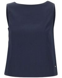 Herno - Bow-Back Sleeveless Top - Lyst