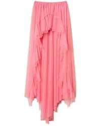 Twinset - X Myfo Asymmetric Tulle Skirt - Lyst