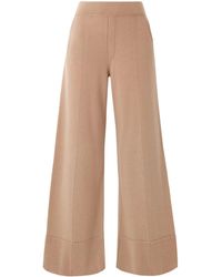 Allude - Wool And Cashmere-Blend Wide-Leg Pants - Lyst
