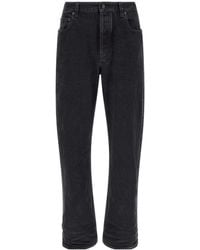 Saint Laurent - Logo-Patch Jeans - Lyst