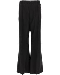Marni - Stitched Crease Flared Trousers - Lyst