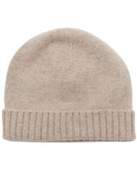 Malo - Fine-Knit Turn-Up Brim Beanie - Lyst