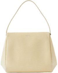 Calvin Klein - Tina Snake-Effect Leather Clutch Bag - Lyst
