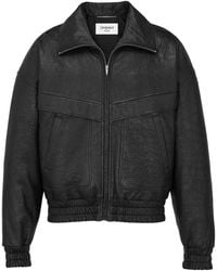 Saint Laurent - Zip-Up Bomber Jacket - Lyst