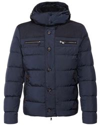 Paul & Shark - Long-Sleeved Hooded Quilted Down Jacket - Lyst