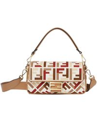 Fendi - Baguette Monogrammed Shoulder Bag - Lyst