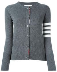 Thom Browne - 4-Bar Striped Buttoned Cardigan - Lyst