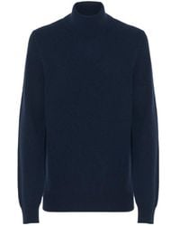 Malo - Turtleneck Straight Hem Jumper - Lyst