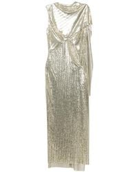Rabanne - Draped Chainmail Dress - Lyst