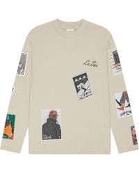 Les Deux - Stamp-Print Long-Sleeve T-Shirt - Lyst