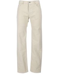 Jacob Cohen - Logo Patch Straight-Leg Pants - Lyst