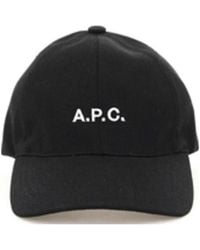 A.P.C. - Logo Embroidered Baseball Cap - Lyst