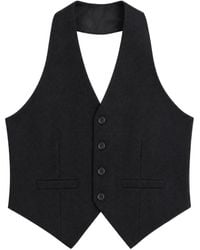MM6 by Maison Margiela - Halterneck Backless Waistcoat - Lyst