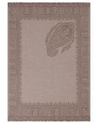 Etro - Wool Throw Blanket With Floral Paisley Motif - Lyst