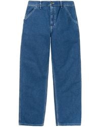 Carhartt - Simple Mid-Rise Straight-Leg Jeans - Lyst