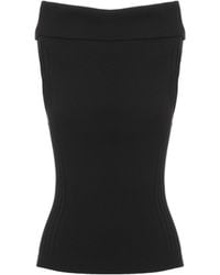 D.exterior - Ribbed Sleeveless Knitted Top - Lyst