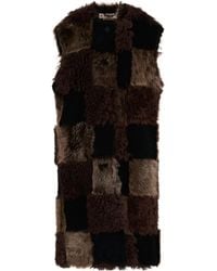 Marni - Shearling Long Vest - Lyst