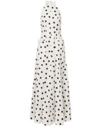 Rebecca Vallance - Maisie Polka-Dot Cotton-Blend Maxi Dress - Lyst