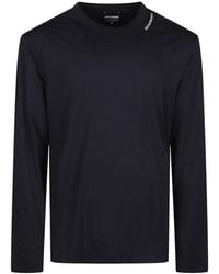 Emporio Armani - Long-Sleeved Crewneck T-Shirt - Lyst