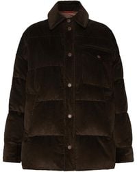 Weekend by Maxmara - Water-Repellent Cotton Velvet Down Jacket - Lyst