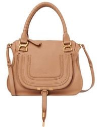 Chloé - Small Marcie Leather Tote Bag - Lyst