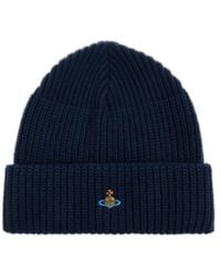 Vivienne Westwood - Logo Embroidered Beanie - Lyst