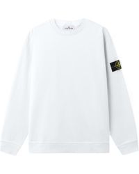 Stone Island - Compass-Patch Sweatshirt - Lyst