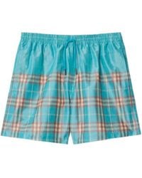 Burberry - Gradient Check Swim Shorts - Lyst