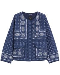 Weekend by Maxmara - Quilted Cotton Crew-Neck Jacket - Lyst