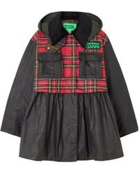 Barbour - Ganni Plaid Hooded Jacket - Lyst