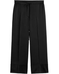TOTEME - Satin Drawstring Trousers - Lyst