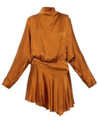 Isabel Marant - Neline Draped Mini Dress - Lyst