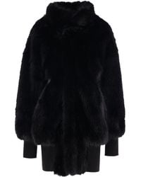 VAQUERA - Faux Fur Bomber Coat - Lyst