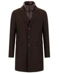 Herno - Ecowool And Nylon Ultralight Coat - Lyst