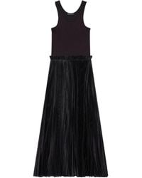 Balenciaga - Pleated Midi Dress - Lyst