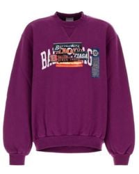 Balenciaga - Logo-Patch Sweatshirt - Lyst