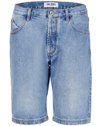The Attico - Denim Shorts With Belt Loops - Lyst