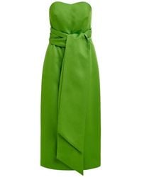 Essentiel Antwerp - Strapless Midi Dress With Wrap-Belt - Lyst