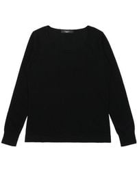 Weekend by Maxmara - Round-Neck Long-Sleeved Pullover - Lyst