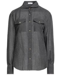 Brunello Cucinelli - Solid Colour Shirts Blouses - Lyst