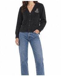 Ralph Lauren - Logo-Embellished Cable-Knit Cardigan - Lyst