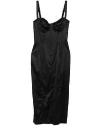 Dolce & Gabbana - Silk Midi Dress - Lyst
