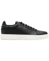 Emporio Armani - Logo-Print Lace-Up Sneakers - Lyst